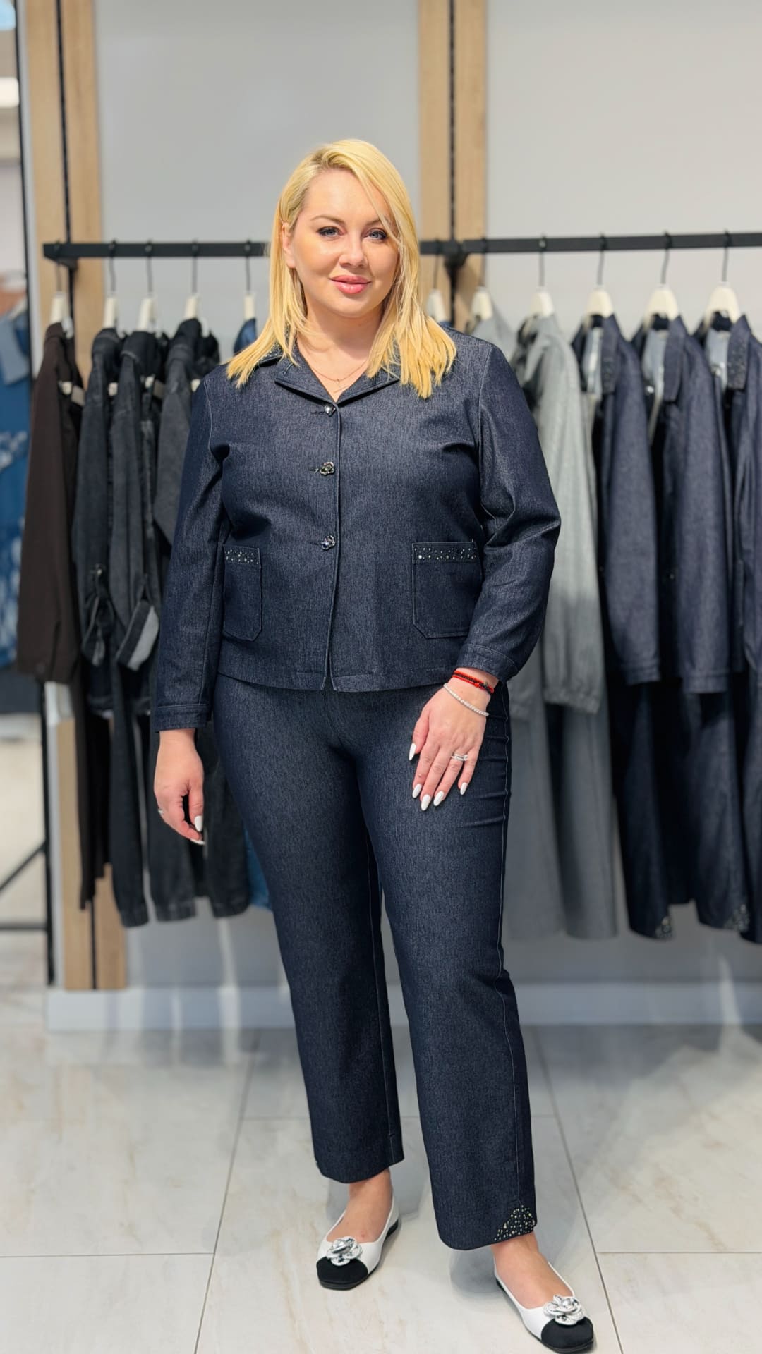 Costum casual din denim