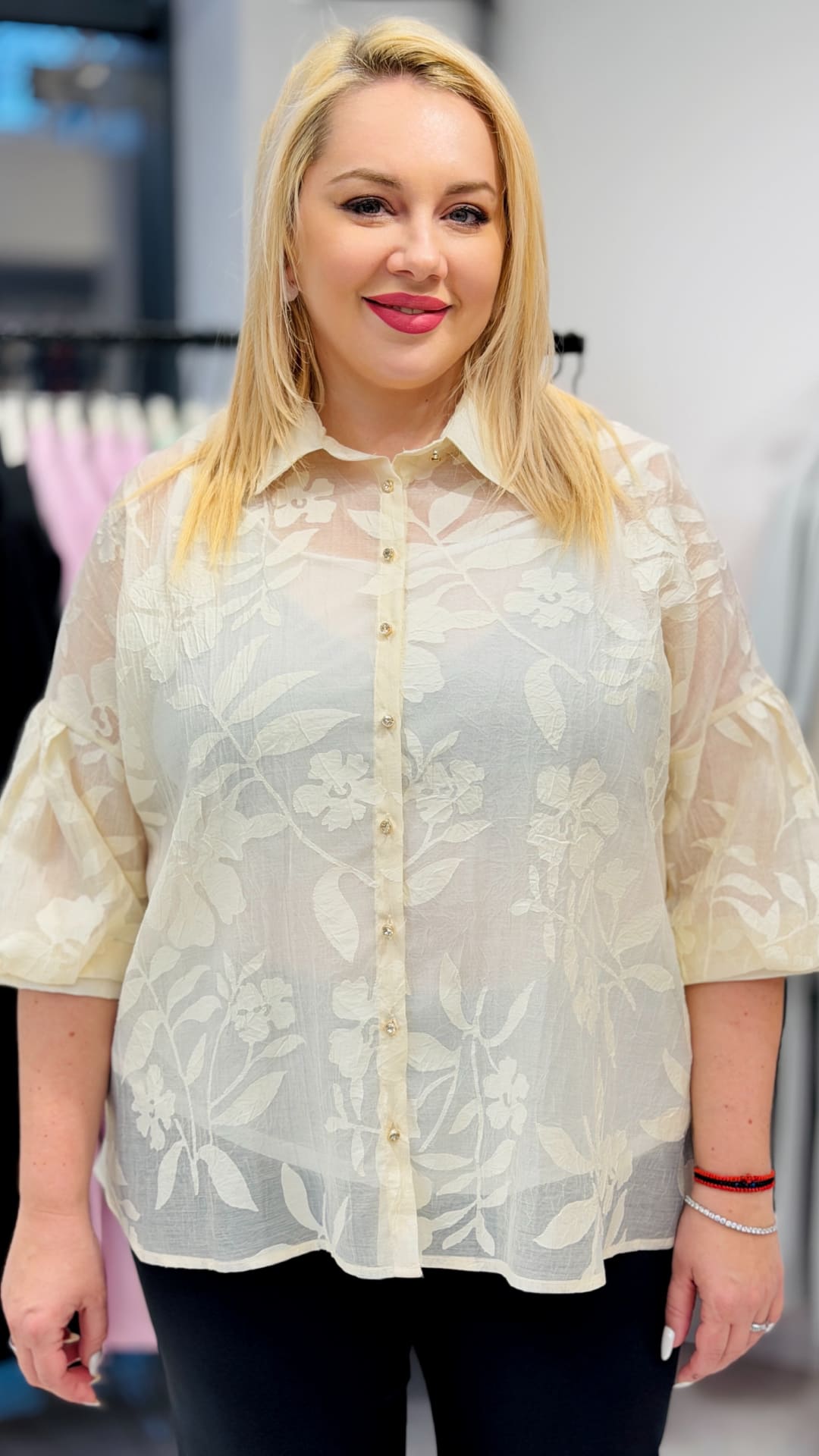 Cămașă din organza