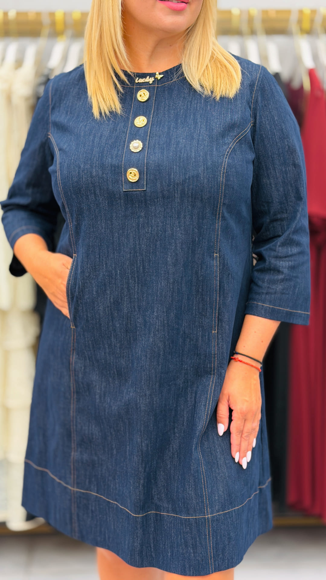 Rochie din denim - imagine 2